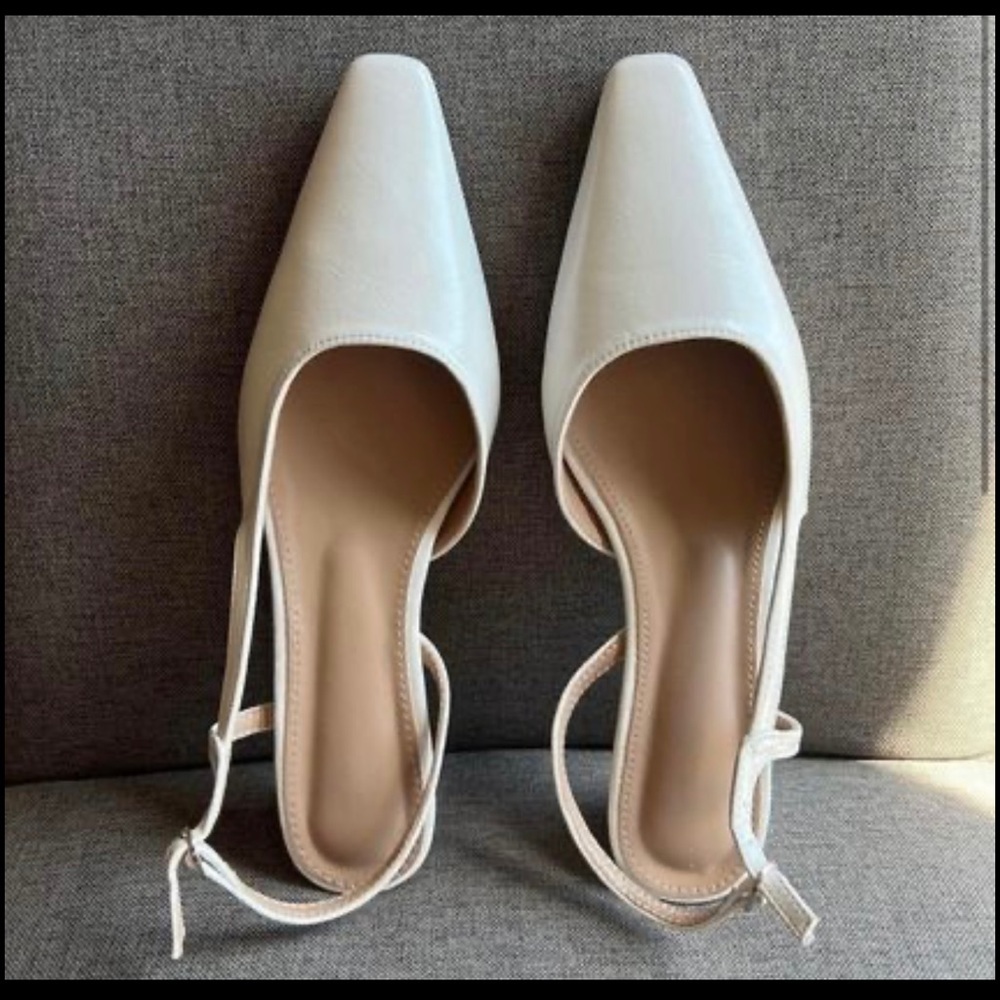 White shoes, new, perfect wedding shoes.